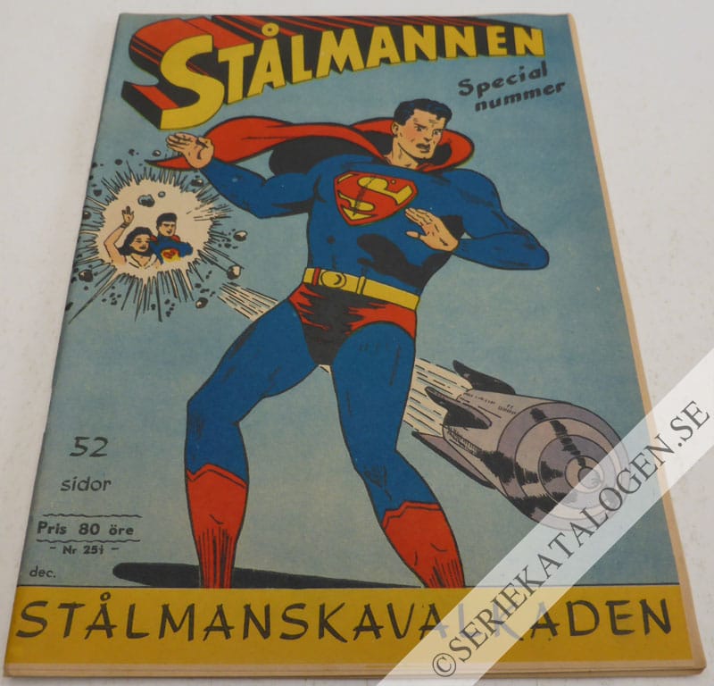 Framsida på Stålmannen Stålmanskavalkaden (1950)