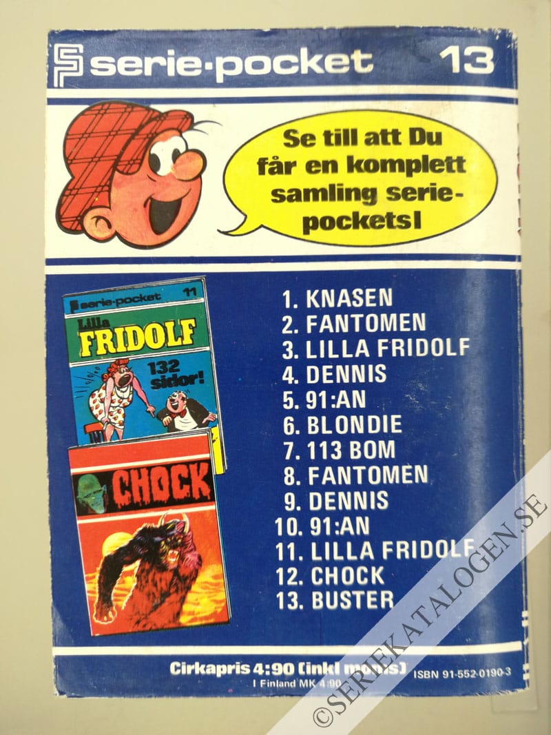 Baksida på Buster - Johnny Puma möter diktatorn (1973)