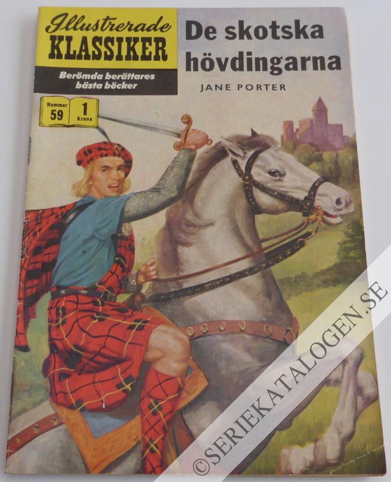 Framsida på Illustrerade Klassiker De skotska hövdingarna (1958)