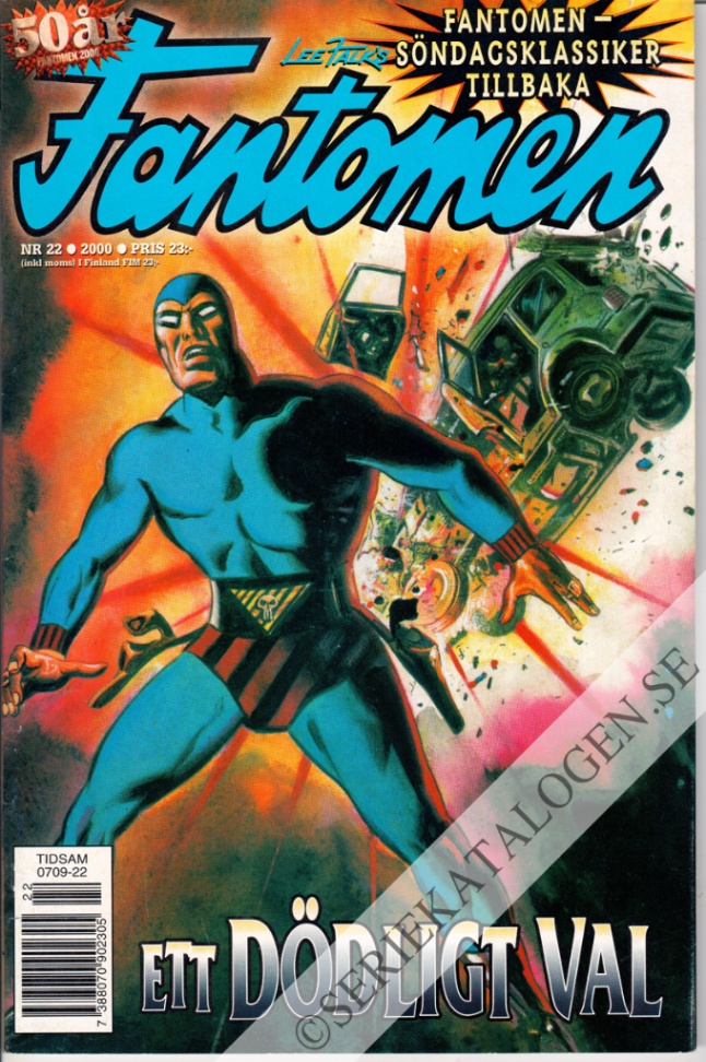 Framsida på Fantomen #22 (2000)