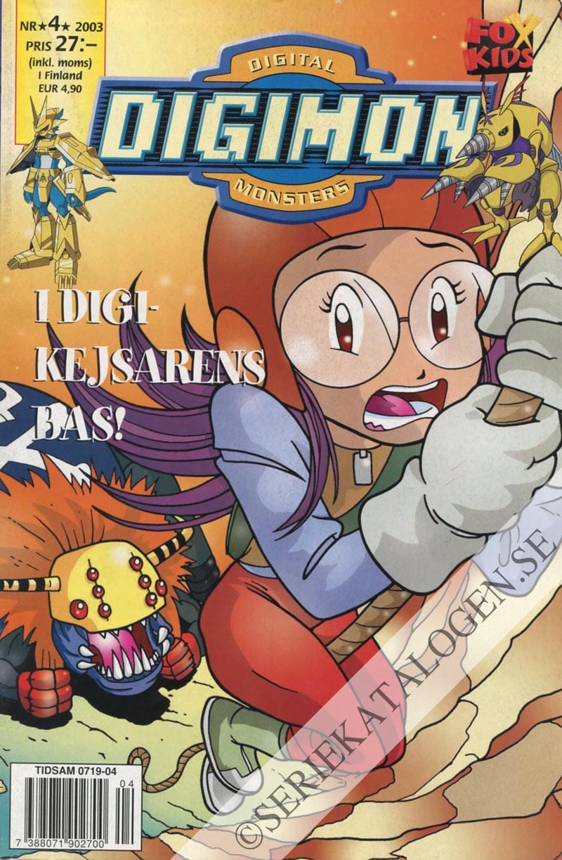 Framsida på Digimon - digital monsters I digikejsarens bas! (2003)