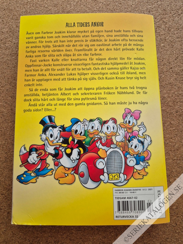 Baksida på Alla tiders ankor (2021)