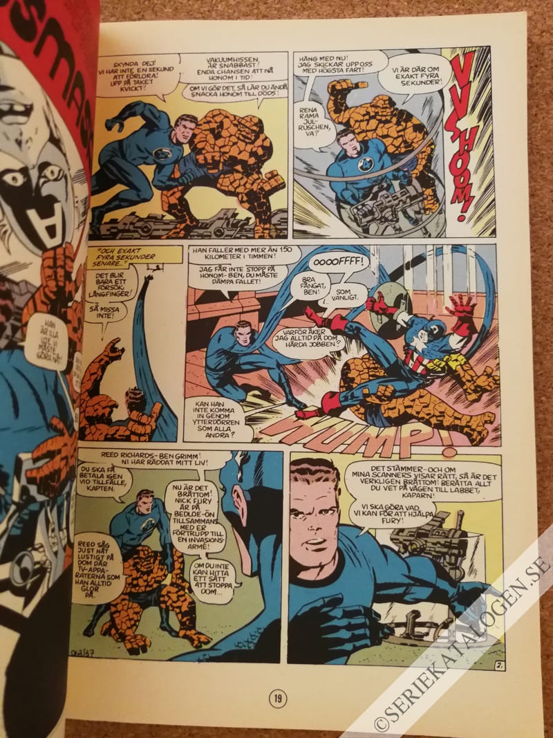 Exempel på Nick Fury kontra Gula Klon (1979)
