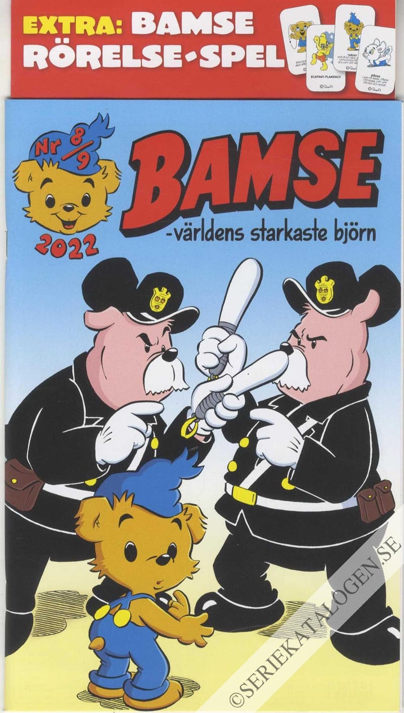 Framsida på Bamse #8-9 (2022)