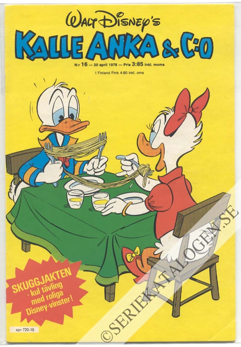 Framsida på Kalle Anka & C:o #16 (1978)