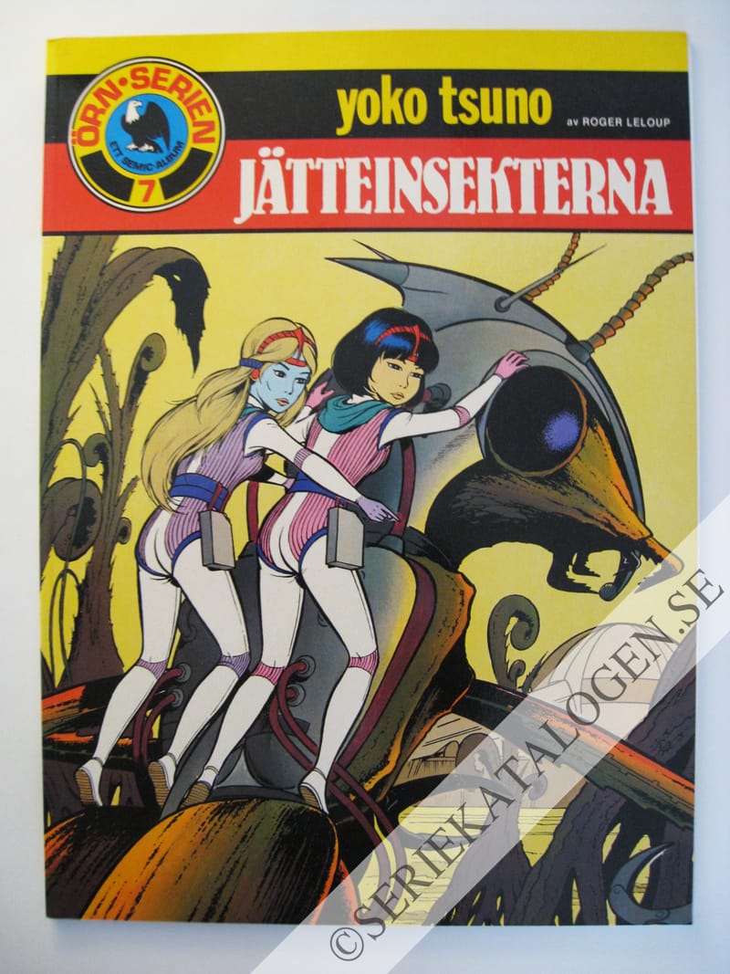 Framsida på Yoko Tsuno #7 - Jätteinsekterna (1983)