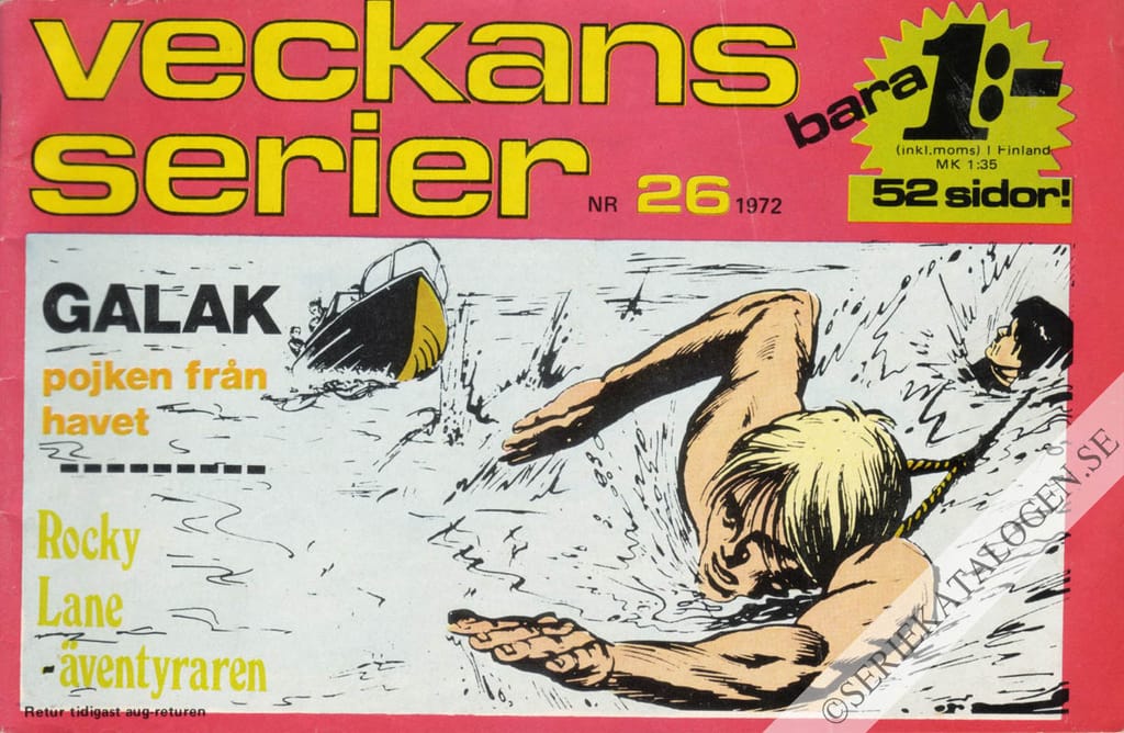 Framsida på Veckans serier #26 (1972)