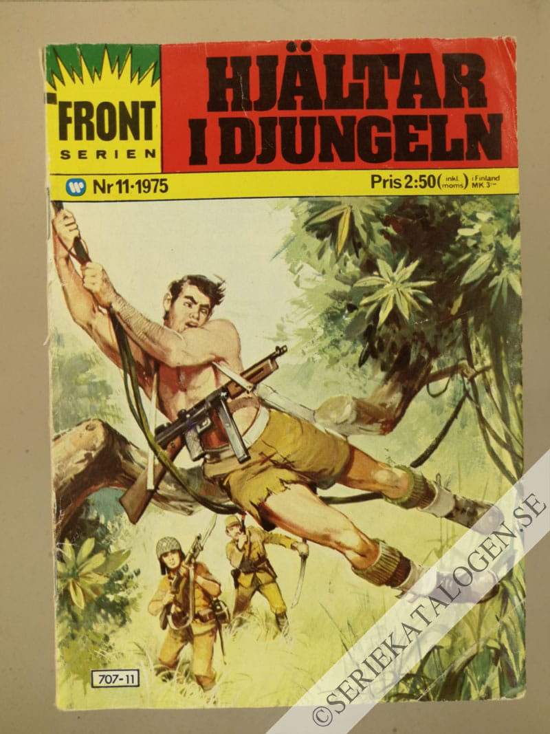Framsida på Frontserien #11 - Hjältar i djungeln (1975)