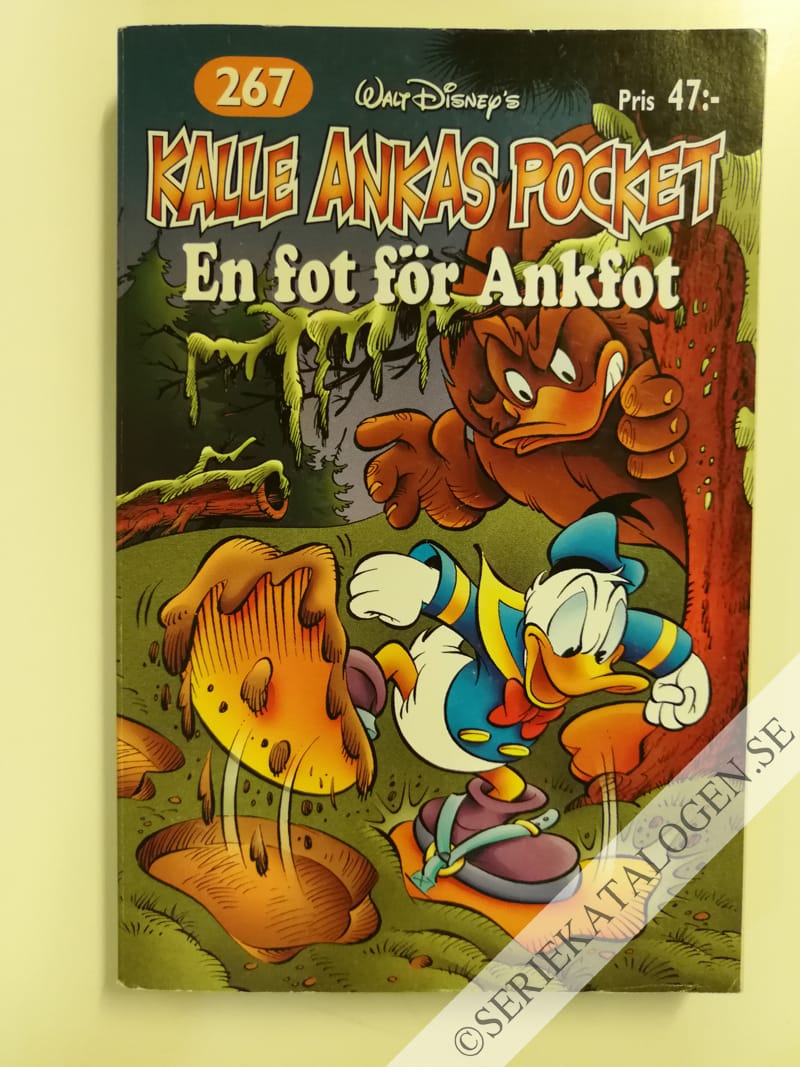 Framsida på Kalle Ankas pocket #267 - En fot för Ankefot (2001)