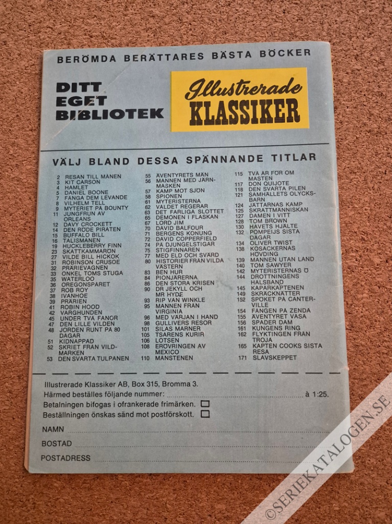 Baksida på Mord i misshugg (1965)