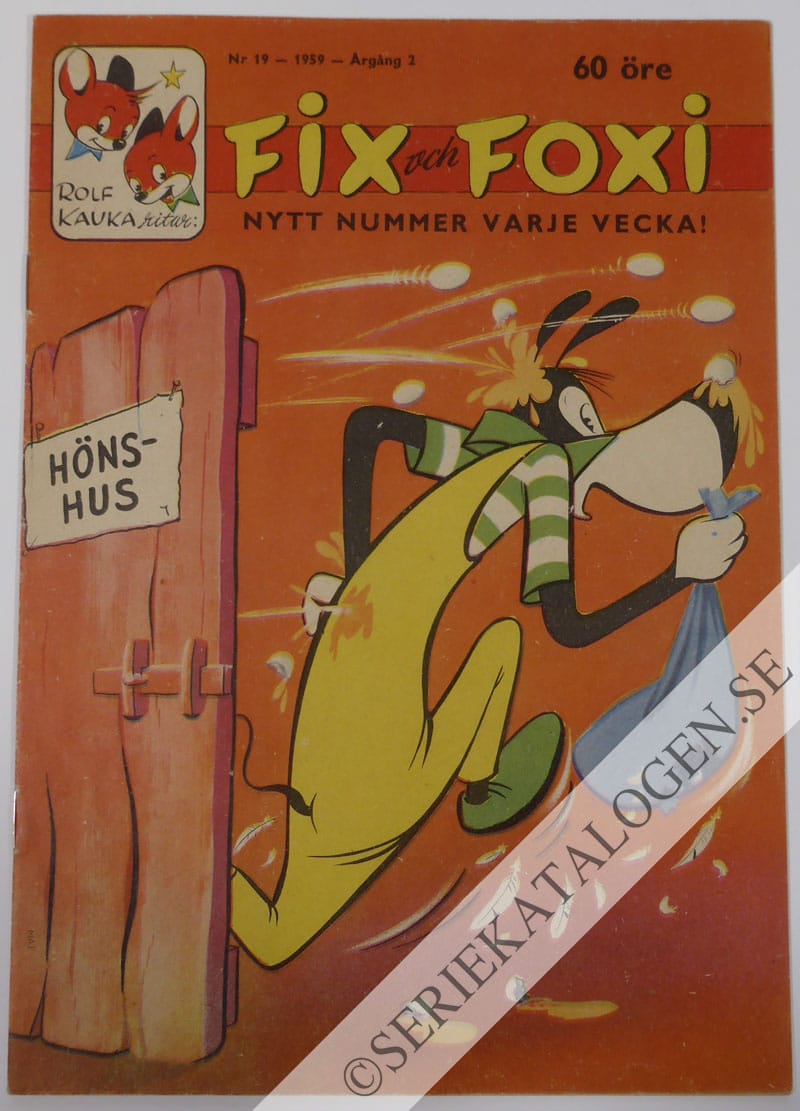 Framsida på Fix och Foxi #19 (1959)