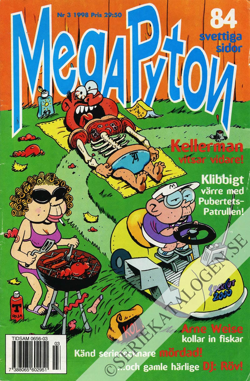 Framsida på MegaPyton #3 (1998)