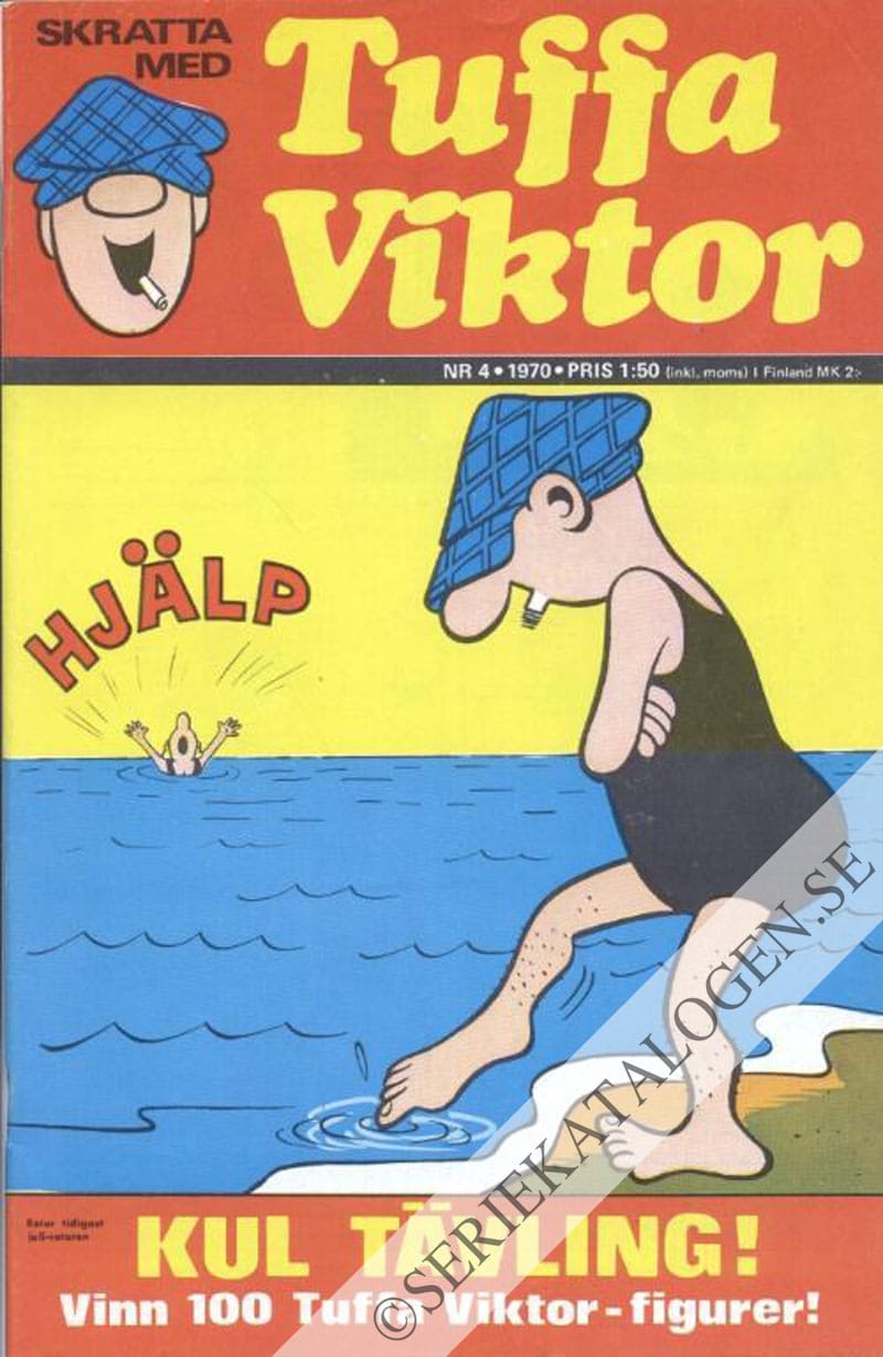 Framsida på Skratta med Tuffa Viktor #4 (1970)