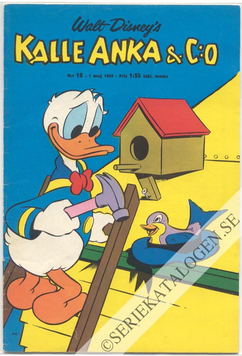 Framsida på Kalle Anka & C:o #18 (1969)