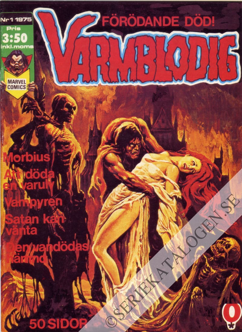 Framsida på Varmblodig #1 (1975)