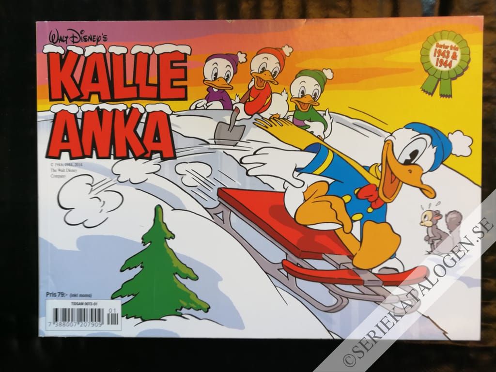 Framsida på Kalle Ankas julbok (2014)