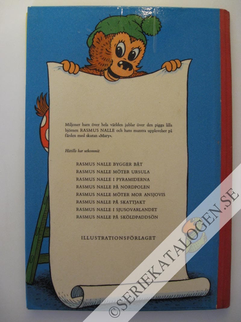 Baksida på Rasmus Nalle i sjusovarlandet (1956)