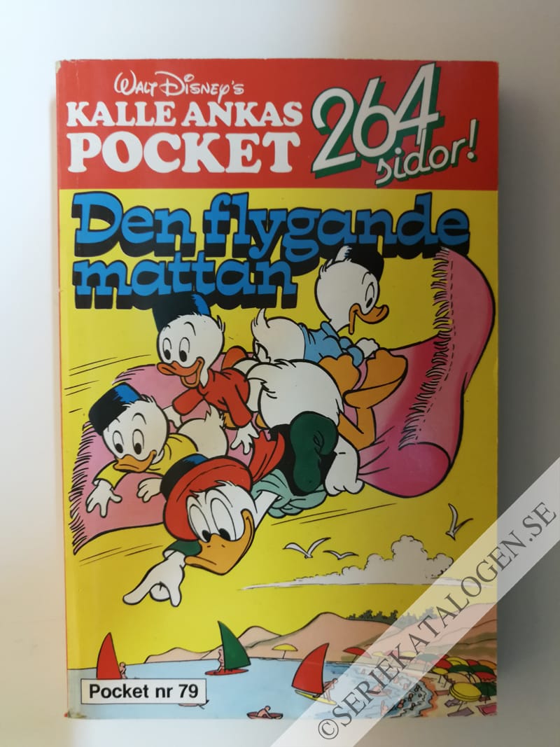 Framsida på Kalle Ankas pocket Den flygande mattan (1987)