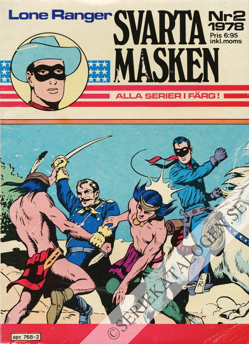 Framsida på Lone Ranger Svarta Masken #2 (1978)