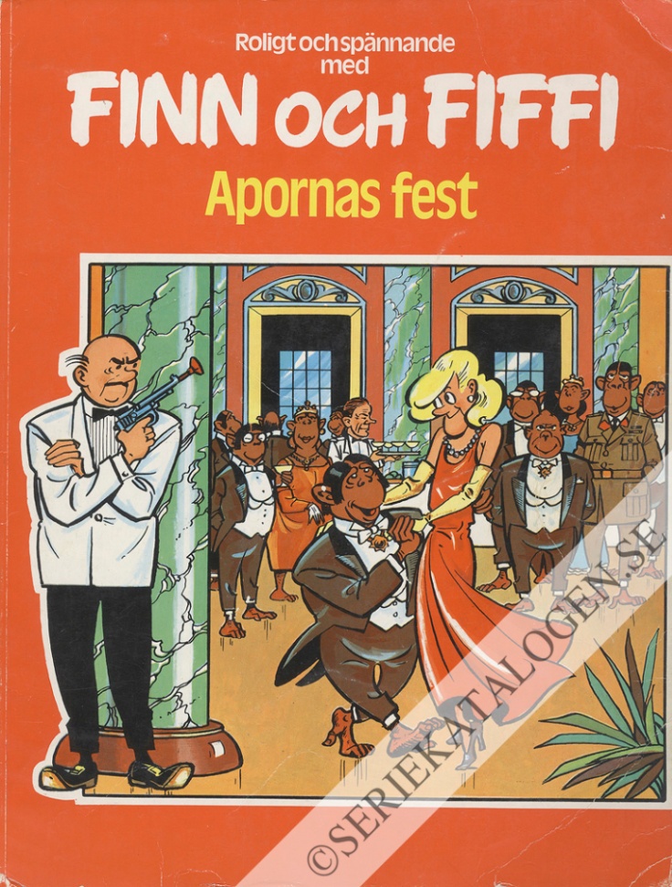 Framsida på Finn och Fiffi #35 - Apornas fest (1979)