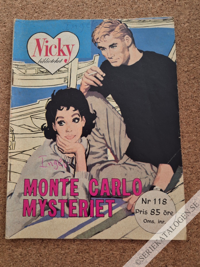 Framsida på Nicky-biblioteket #118 - Monte Carlo-mysteriet (1963)