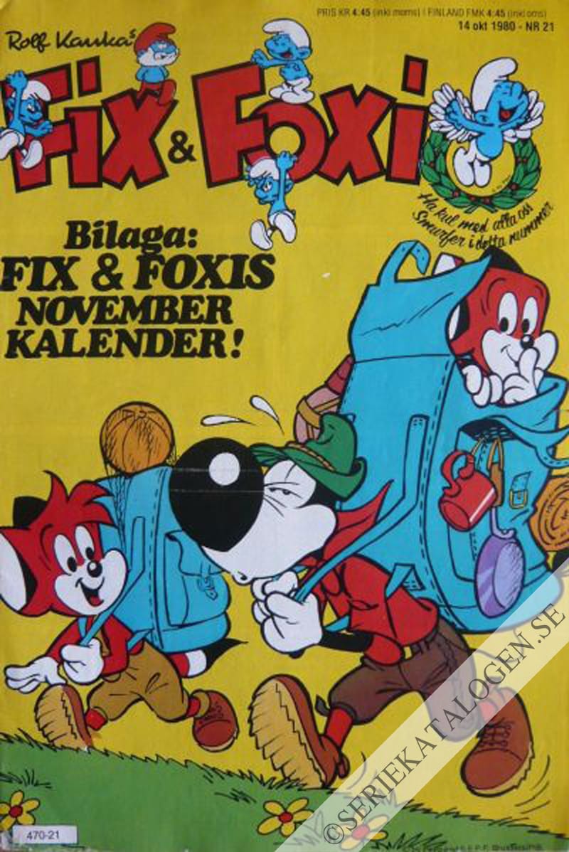 Framsida på Fix och Foxi #21 (1980)