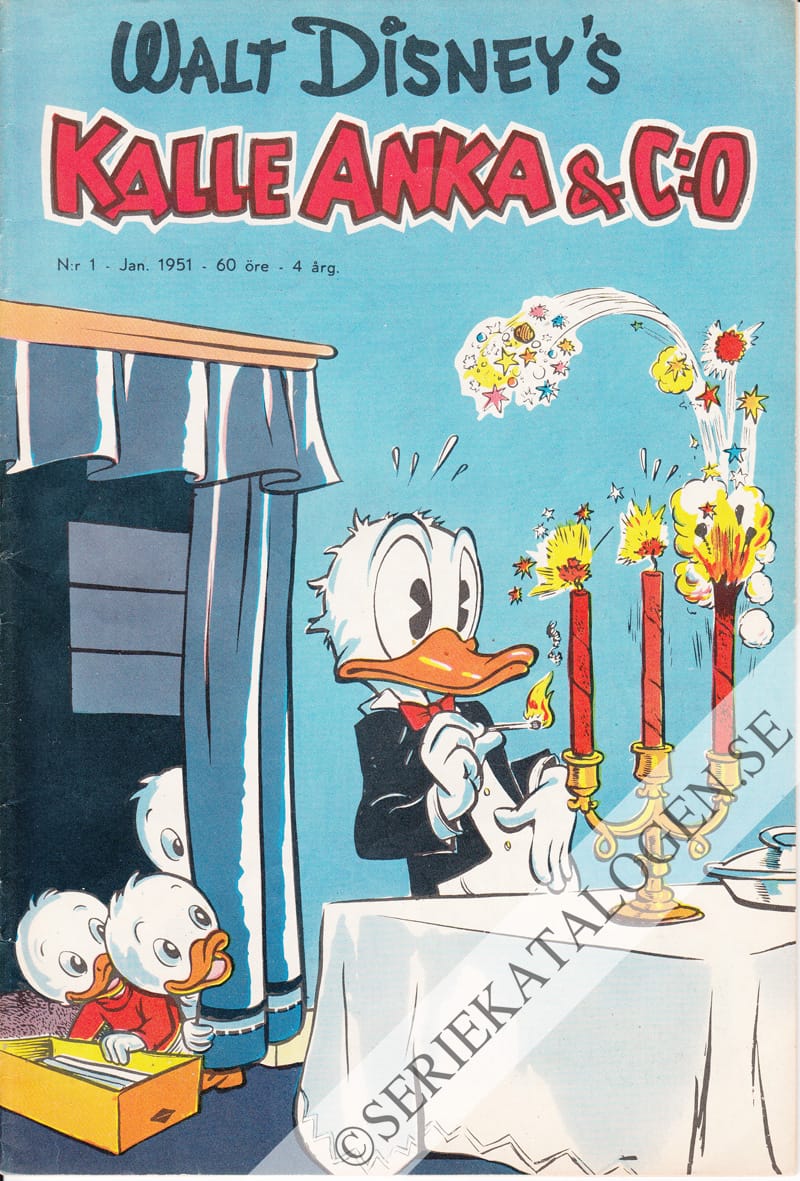 Framsida på Kalle Anka & C:o #1 (1951)