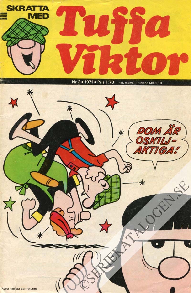 Framsida på Skratta med Tuffa Viktor #2 (1971)