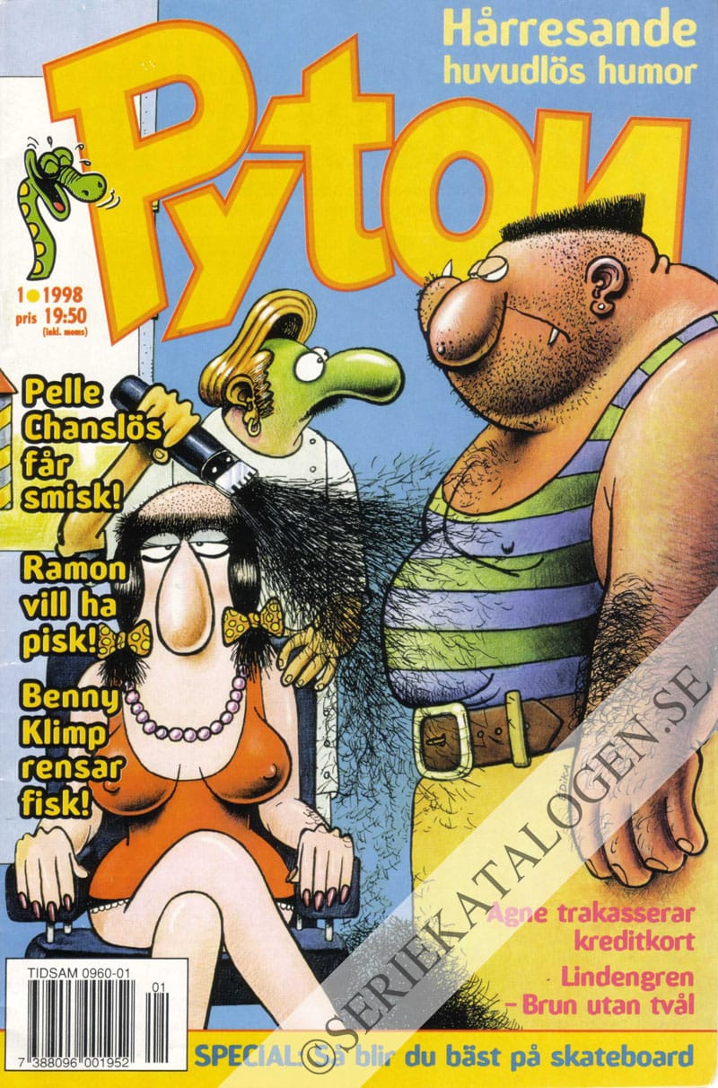Framsida på Pyton #1 (1998)