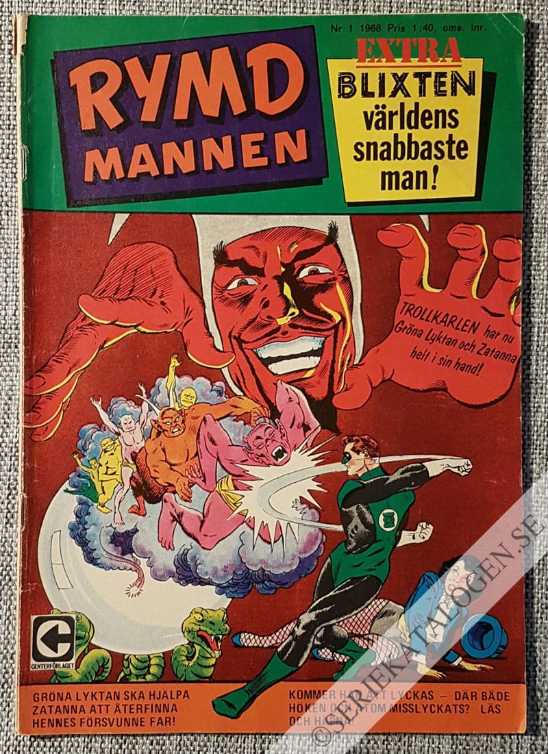 Framsida på Rymdmannen #1 (1968)