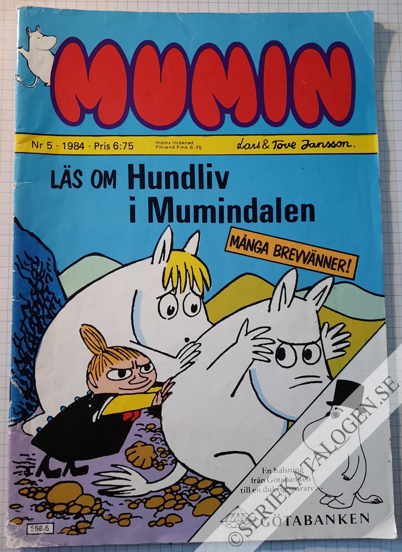 Framsida på Mumin #5 (1984) (variant)