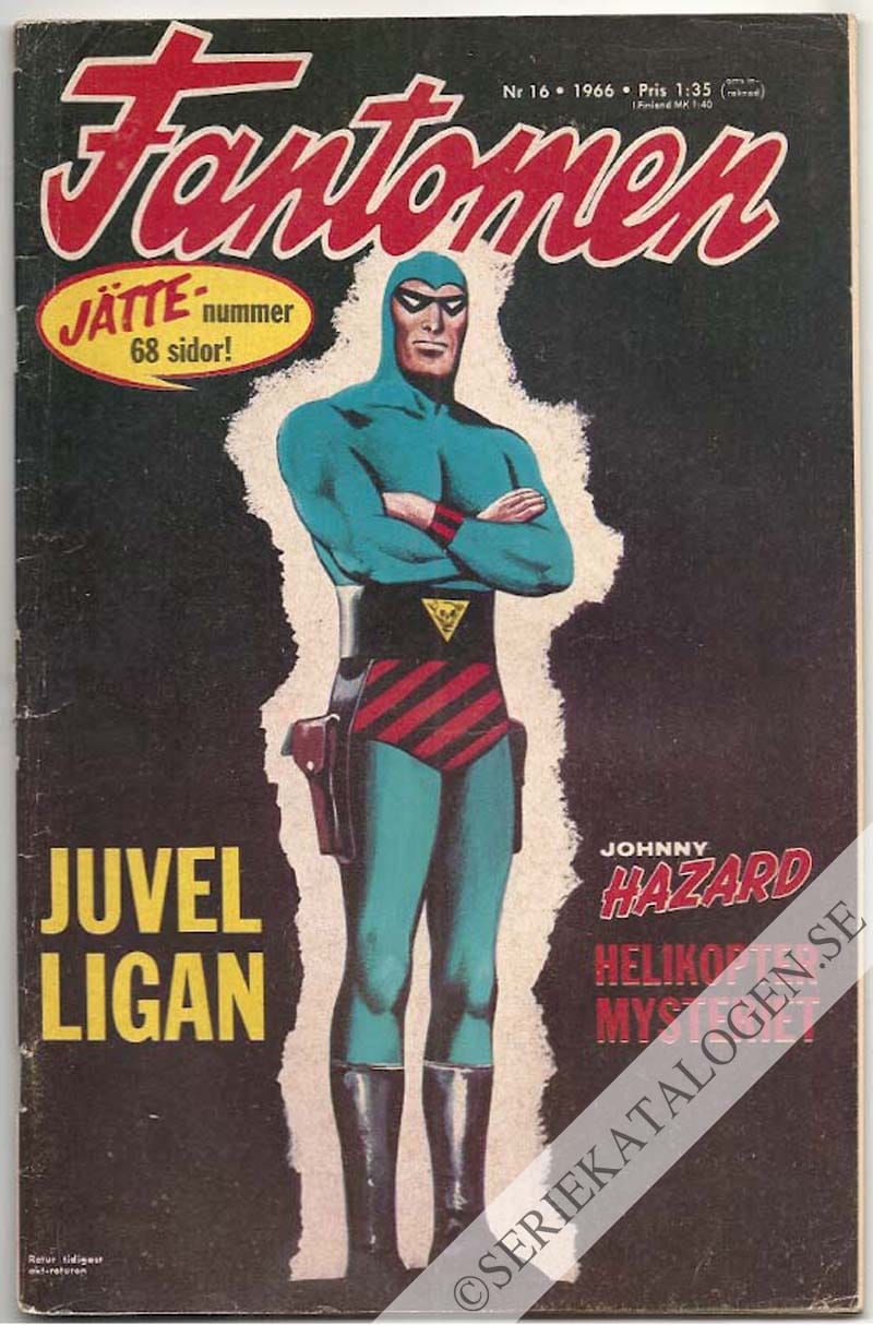 Framsida på Fantomen #16 (1966)