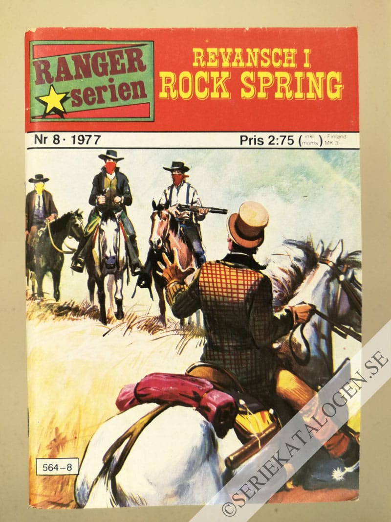 Framsida på Rangerserien Revansch i Rock Spring (1977)