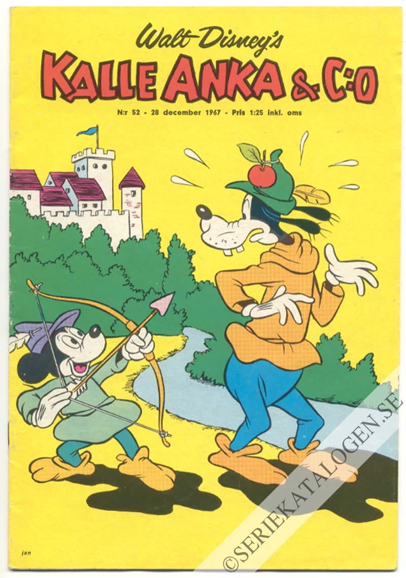 Framsida på Kalle Anka & C:o #52 (1967)