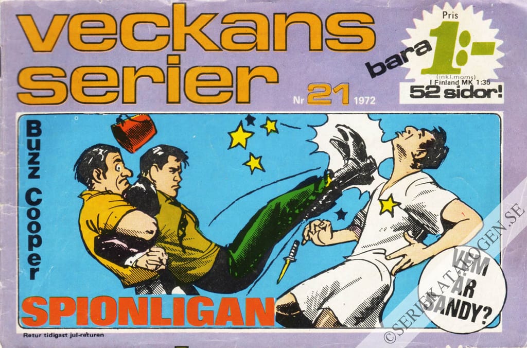 Framsida på Veckans serier #21 (1972)