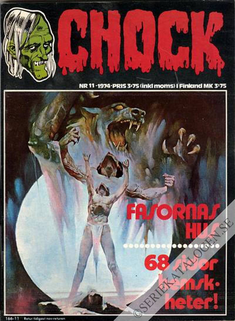 Framsida på Chock Fasornas hus (1974)