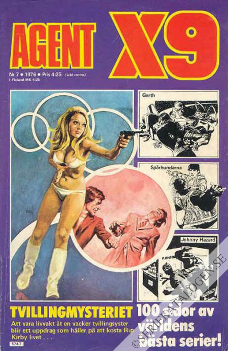 Framsida på Agent X9 #7 (1976)