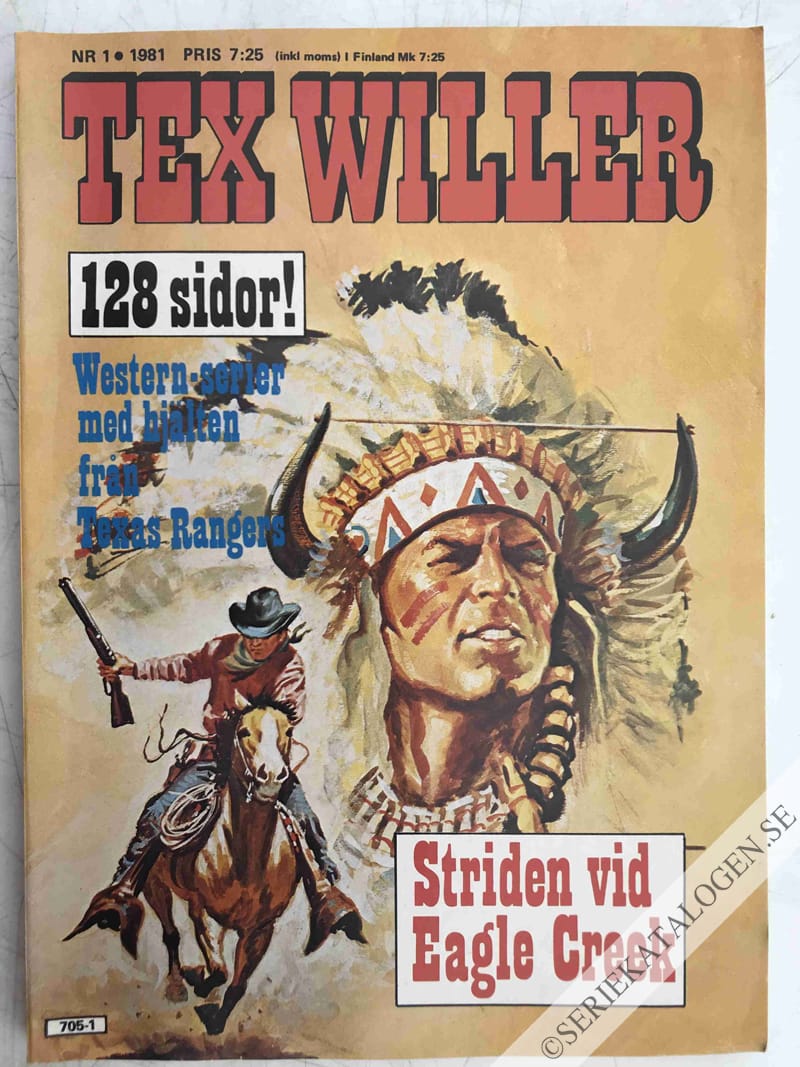 Framsida på Tex Willer #1 (1981)