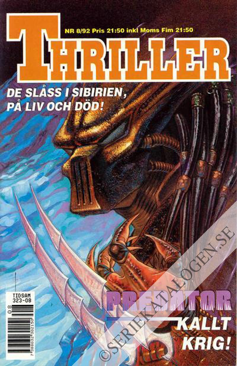 Framsida på Thriller #8 (1992)