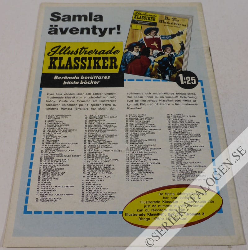 Baksida på Det otroliga monstret (1967)