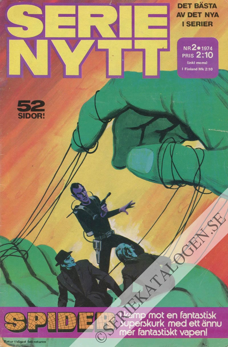 Framsida på Serie-Nytt #2 (1974)