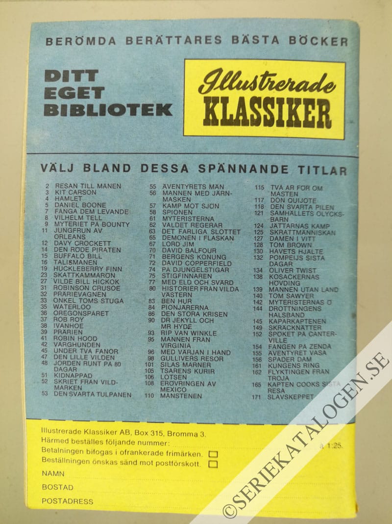 Baksida på Till sista man (1966)