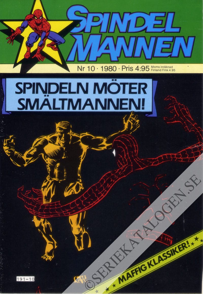 Framsida på Spindelmannen #10 (1980)