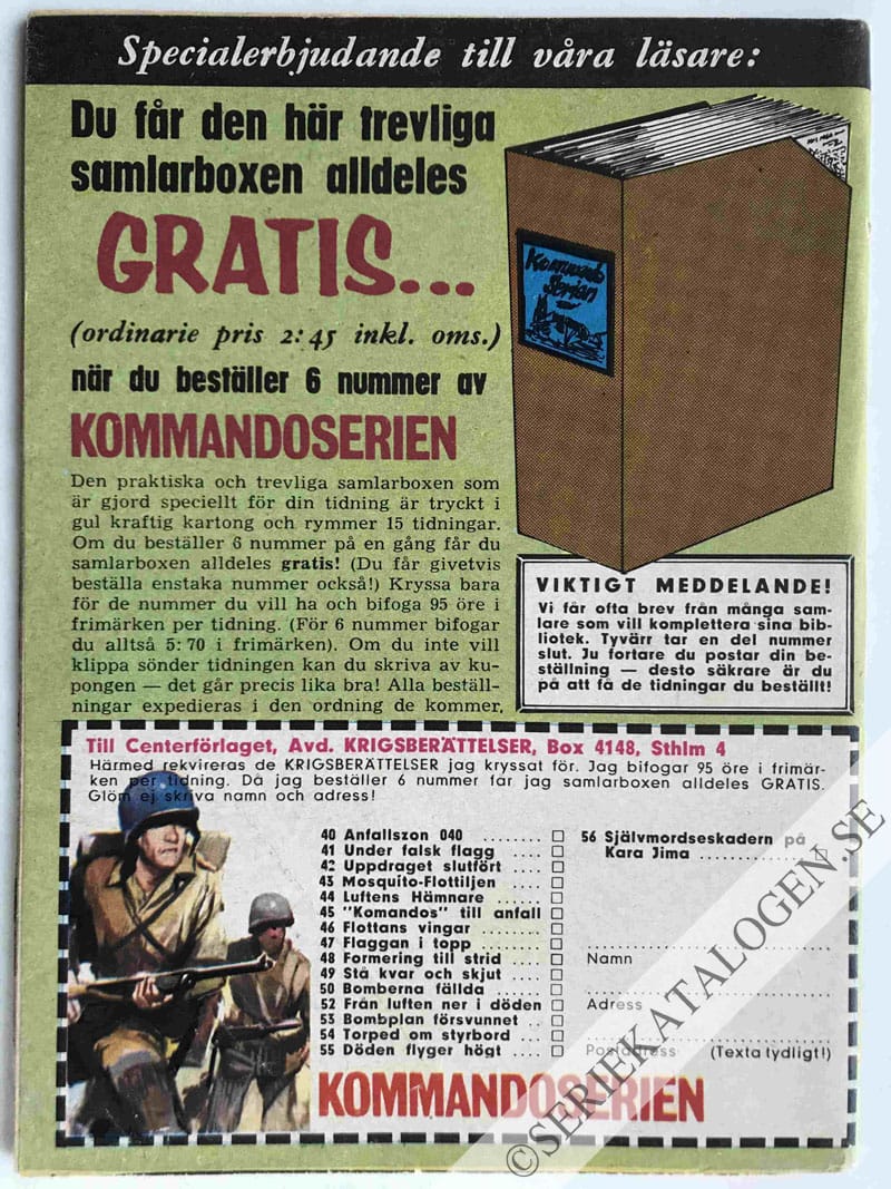 Baksida på Slaget om Atlanten (1965)