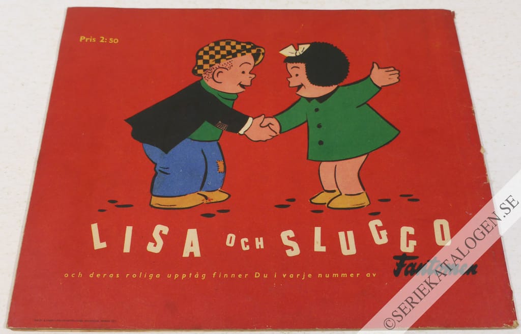 Baksida på Tom Puss och lyckokulan (1951)
