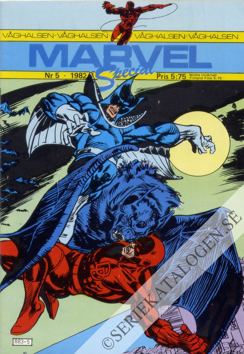 Framsida på Marvel special #5 (1982)