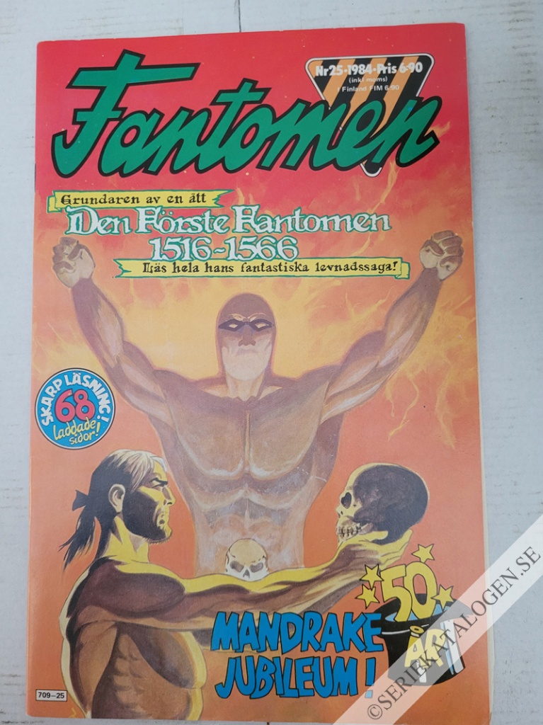 Framsida på Fantomen #25 (1984)