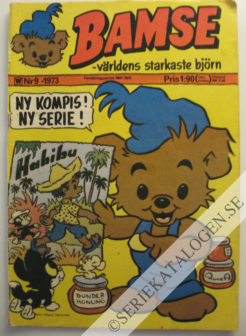 Framsida på Bamse - världens starkaste björn #9 (1973)