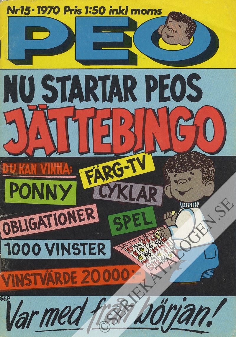 Framsida på Peo #15 (1970)