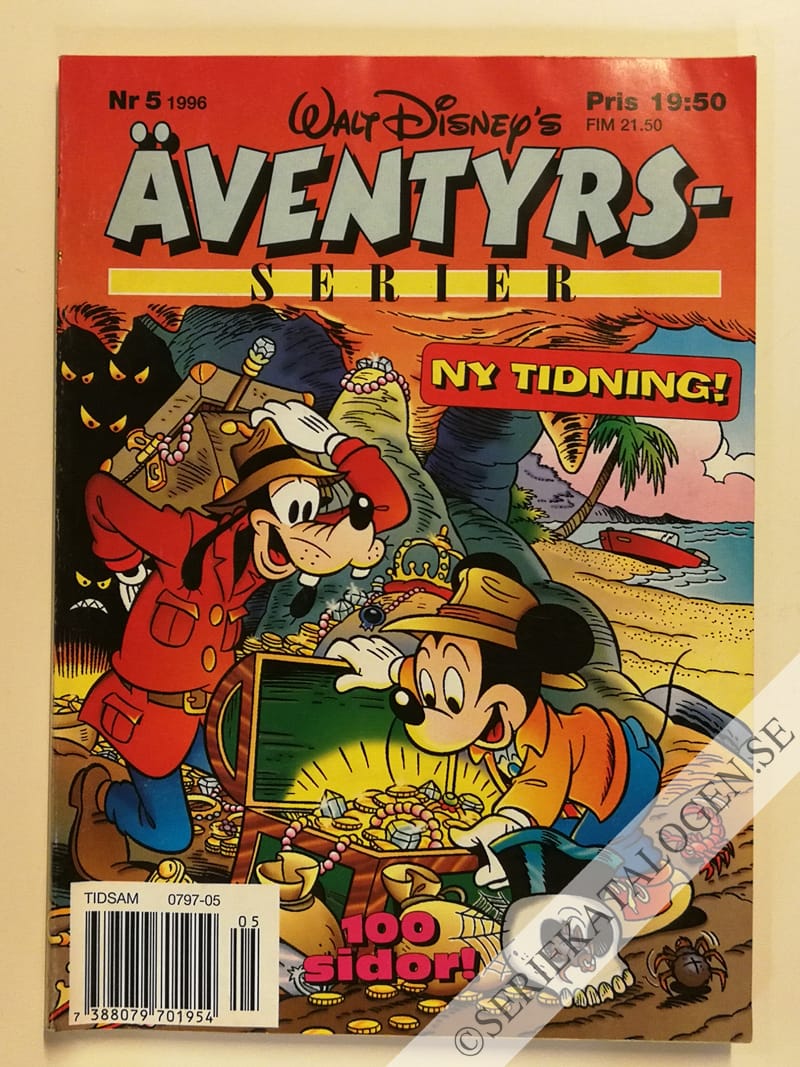 Framsida på Walt Disney's äventyrsserier #5 (1996)